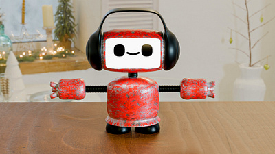 3D Cute Robot 3d cute robot 3d robot blender robot cute robot robot robot character