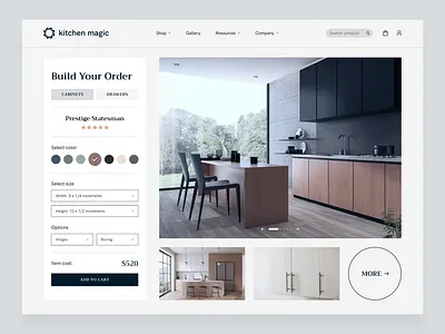 Kitchen Magic Website Design animation design interface kitchen ui ui design ui ux user experience user interface ux web design website