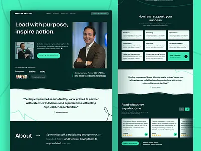 Spencer - Business Coach Website business coach career coach coach coach template coach website coaching framer homepage landing landingpage life coach web web design webflow webflow design webflow development webflow templates website wegems