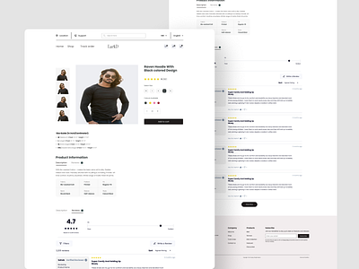 Product details page design ecommerce fashion graphic design homepage landing page product ui ui of website ux website