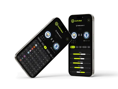 LiveFutbol Mobile Design App