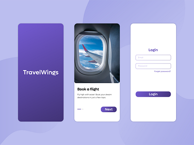 TravelWings - Flight booking app android app androidapp app app casestudy app design appdesign appicon best app bestapp bestui booking booking app explore flight book flight booking new travel travelwings ui uiux