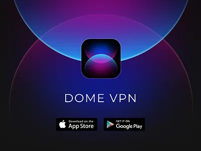 Dome VPN chatgpt dark blue dome vpn futuristic ios 18 iphone 16 modern protection security traffic vpn