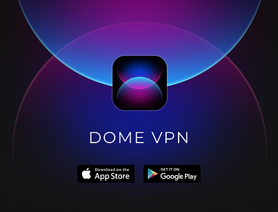 Dome VPN chatgpt dark blue dome vpn futuristic ios 18 iphone 16 modern protection security traffic vpn