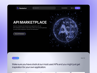 AI Marketplace ai design interface marketplace ui uxui webdesign