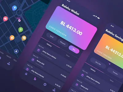 Balehu Wallet balehu bitcoin cryptocurrency dark ui digital wallet ios 18 iphone 18 purple