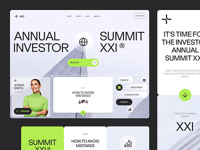 Leo UI design interface product service startup ui ux web website