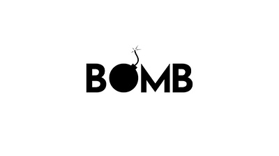 Bomb: Black & White Text Meaningful Logo series banner ads bomb bomb logo brand brand design branding design graphic design illustration logo logo design social media design text logo design thekishanmodi typography ui website
