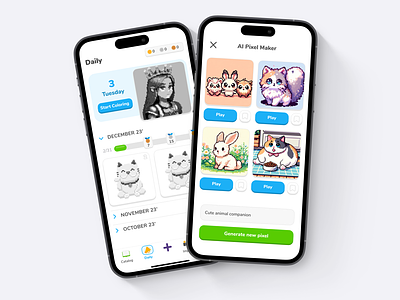 Pixel Color #3 ai android app color game ios mobile pixel ui unity ux