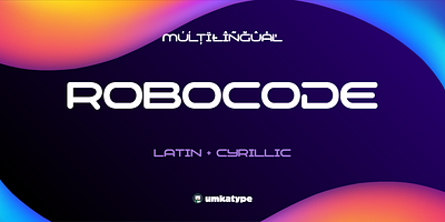 Robocode - Display Font bold font typeface font design futuristic font type