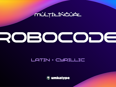 Robocode - Display Font bold font typeface font design futuristic font type