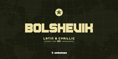 Bolshevik - Bold Display Font bold font font design header font strong font