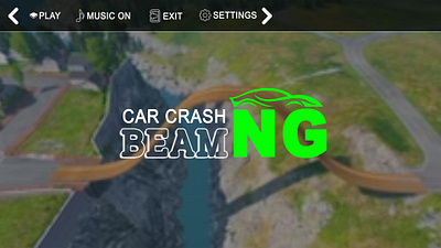 Car Crash Beam UI branding game design graphic design logo ui