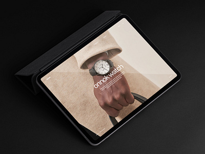 onnok - watch website ecommerce landing page luxury minimalistdesign modern sleek interface time timekeeping uiux visualdesign watch watch design watch interface watch website web design website