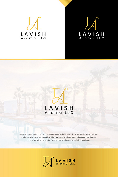 Logo for Lavish Aroma LLC logo logo design luxury logo minimal logo modern logo simple logo