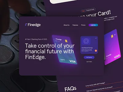 Finedge - FinTech Bank - Landing Page / Full Page Website bank website design digital bank website fintech website full page website graphic design landing page prototyping ui uiux design unique website ux website website design website inspiration