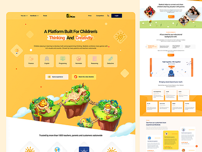 Kids learning Web App