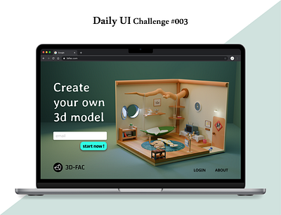 Daily UI Challenge #003 dailyui ui