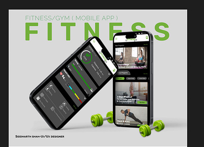 Fitness/Gym App app design designs fitness graphic design gym poster typography ui ux web design web designing website website design