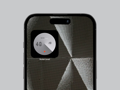 iOS widget noise level 🪄 figma ios minimal product design ui ui design widget