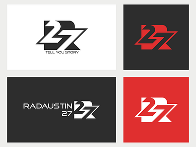 RADAUSTIN 27 LOGO DESIGN branding gaming logo modern wordmark youtube chanel