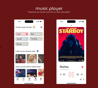 Music player UI ui