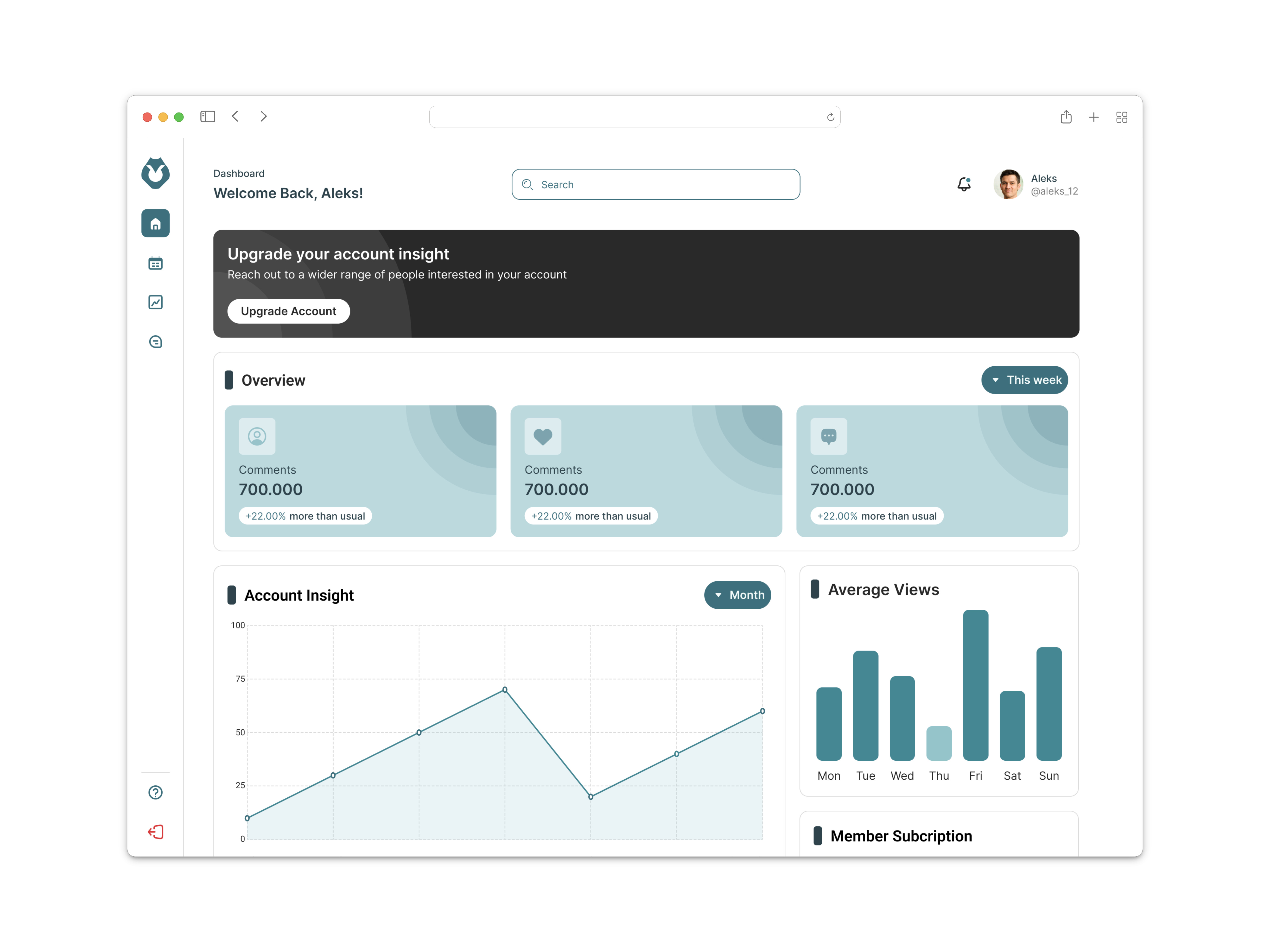 Social Media Management Dashboard app desktop dashboard design layout management social media ui ui design uiux uxdesign