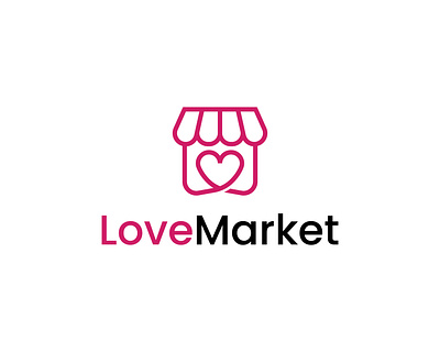 Love Shopping Market Logo shop