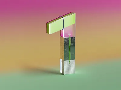 36 days of type - 1 36daysoftype 36daysoftype2024 3d 3d type animation blender branding cinema4d design illustration logo motion design motion graphics redshift texture type typography