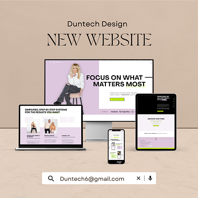 WEBSITE DESIGN branding email marketing email template form funnels illustration landing page logo newsletter sales page ui uiux website design