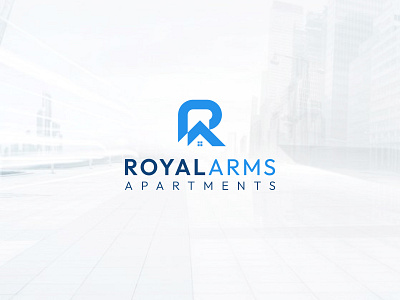 Royalarms Real estate | Apartment logo 3d animation apartment logo branding design graphic design illustration logo logo brandign logo design logo sale minimal motion graphics real estate ui ux vector