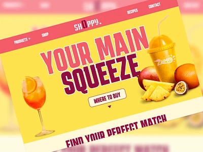 Squeeze - Header Design deliciouslayout dessert dinner fooddesign foodieaesthetics hero design hungry juice landiangpagedesign lunch online order restaurant savorydesign squeeze ui uiux webtemplate yummyinterface