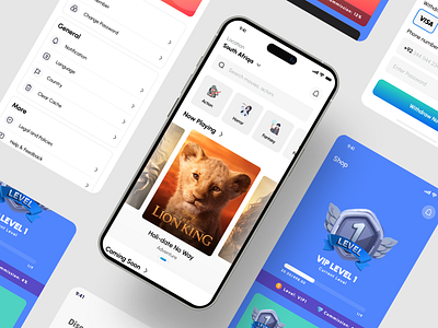 Movie Streaming Mobile App homepage mobile ui movies netflix streaming uiux welldux