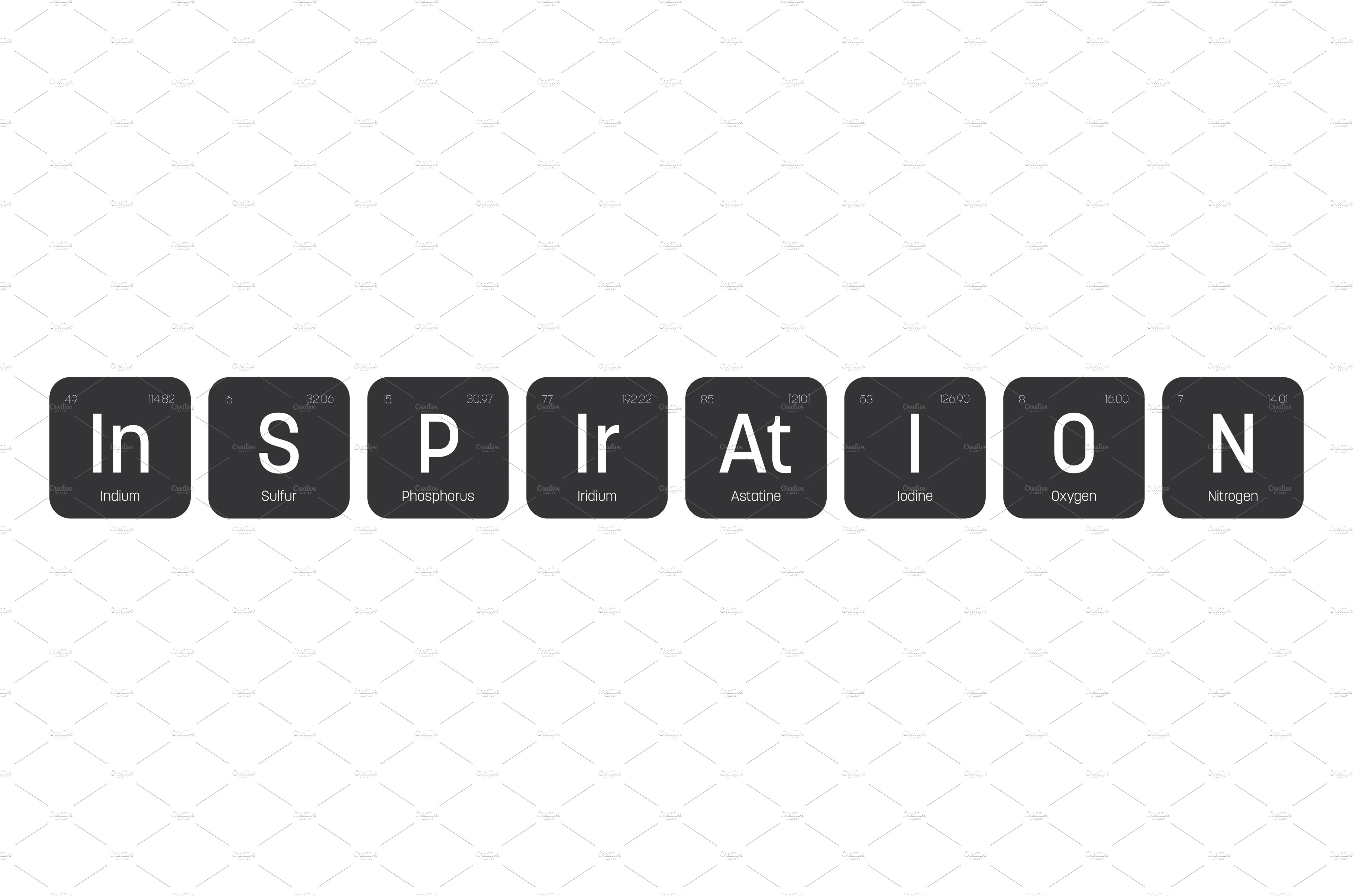 Inspiration Word Chemical Label By Petr Pol k On Dribbble