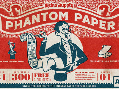 Phantom Paper for Illustrator butcher canvas cold comic gouache hi res high resolution hot paper texture phantom paper for illustrator retro retrosupply texture textured paper vintage