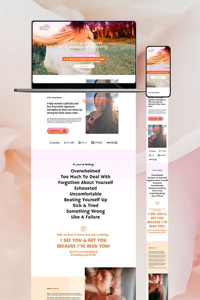 Life and Spirit Coach Landing Page - Sales Page branding landing page design life coach minimalist design ui