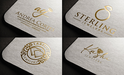 I will do luxury jewelry shop logo design and unlimited revision logo visual identity