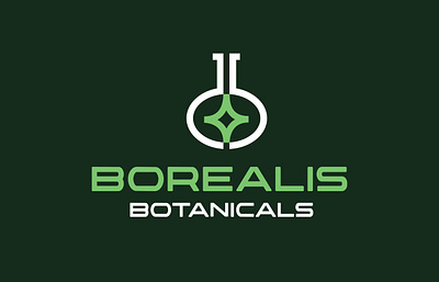 Borealis Botanicals Cannabis Identity Concept aurora borealis borealis cannabis identity logo science