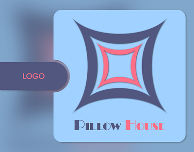 Logo of Pillow House adobe illustrator dark illustration light logo minimal minimal logo simple vector