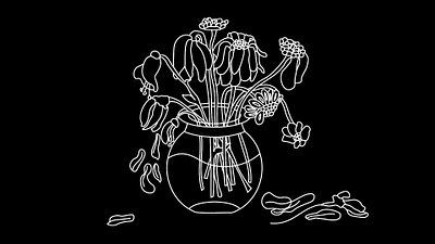 Flowers drawing graphi illustration