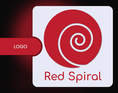 Logo of Red Spiral adobe illustrator dark illustration illustrator light logo minimal minimal logo red simple vector