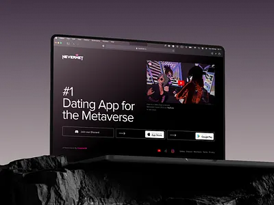 Nevermet website. Version I draft metaverse nevermet simplewebsite ui ux vr vrchat web website