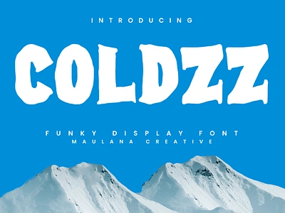 Coldzz Freeze Funky Display Font Vintage animation branding design font fonts graphic design illustration logo nostalgic ui