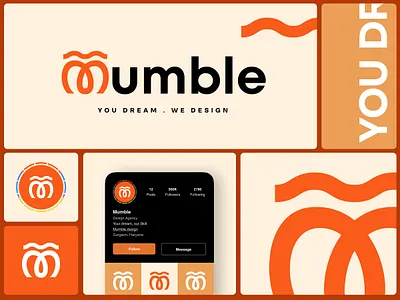 Mumble Branding branding designer design design agency design agency logo letter m logo logo design logo design agency logo designer logomark m logo m logomark mobile design ui design ui designer uiux ux design