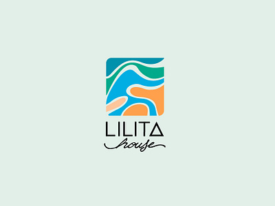 Lilita House beach brand branding color design house ibiza logo typo