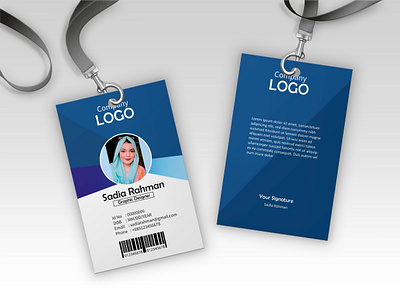 Id card design branding graphic design logo