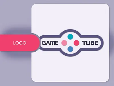 Logo of Game Tube adobe illustrator colorful dark game tube illustration light logo minimal minimal logo pastel simple vector