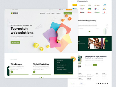 Agency Landing Page Concept creative design design design inspiration design thinking desktop home page landing page minimal product design responsive design ui ui design ux ux design uxui design web design web ui website design