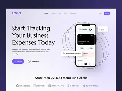Expense Tracking Homepage expense tracking homepage inspirations