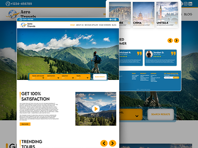 Travel website design (UI/UX) travel agency travel website design uiux design